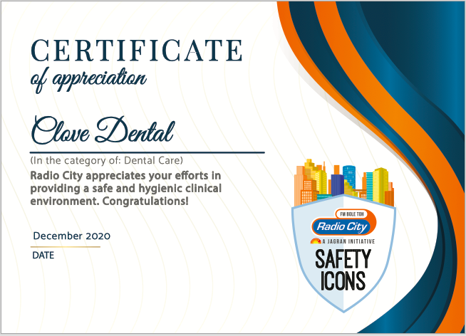 Safety Icon in Dental Care 2020