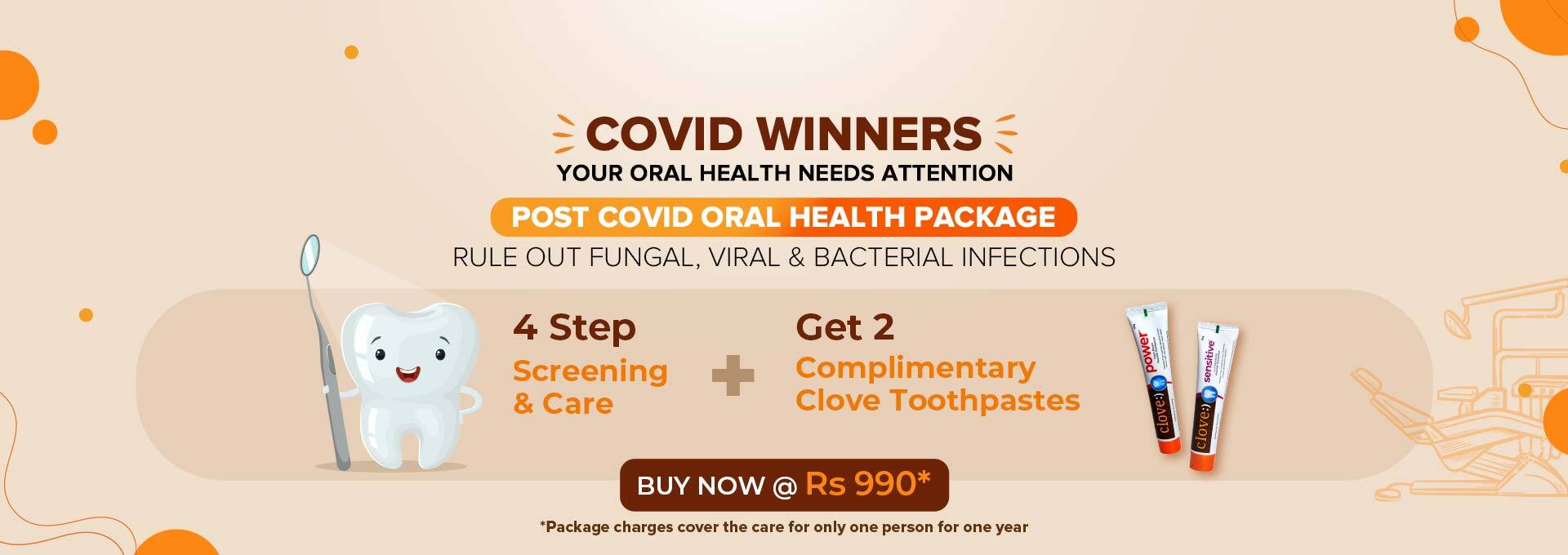 POST COVID ORAL HEALTH PACKAGE Clove Dental