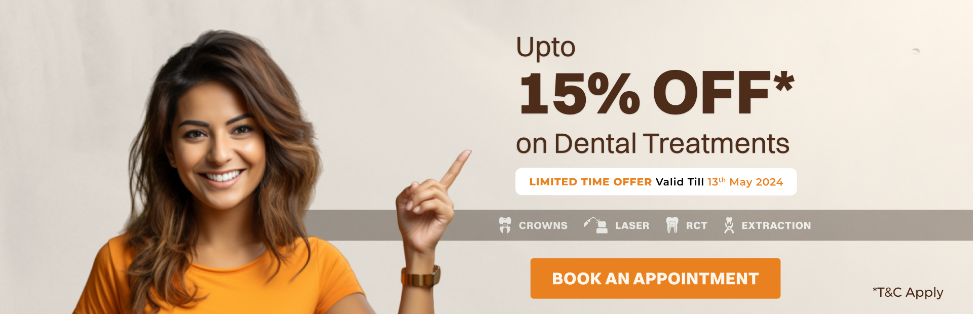 15% off on Dental Treatment at Clove Dental